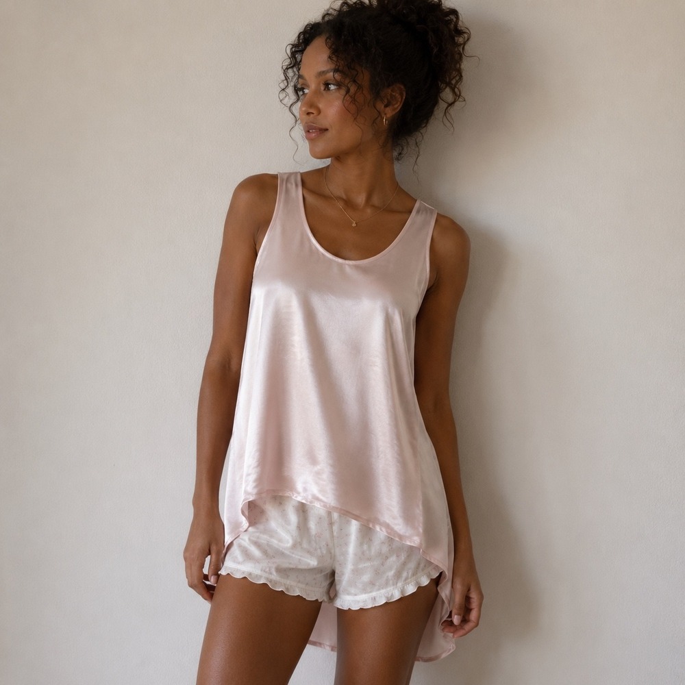 PJ Harlow Satin Camisole Blush Pink‎ Women's Small NWT Sleepwear